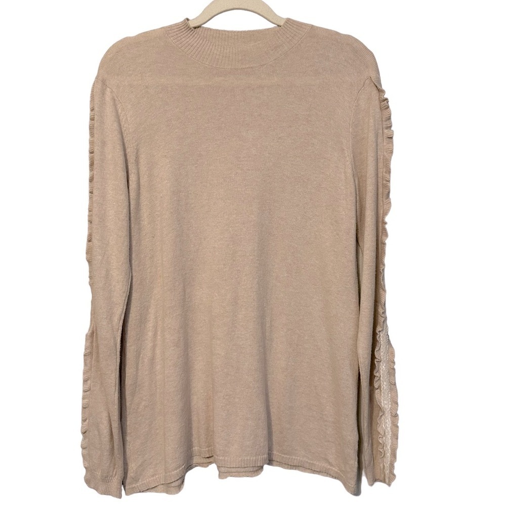 Soft Surroundings Hot Toddy Silk Cashmere Sweater Coquette Romantic Cottage M